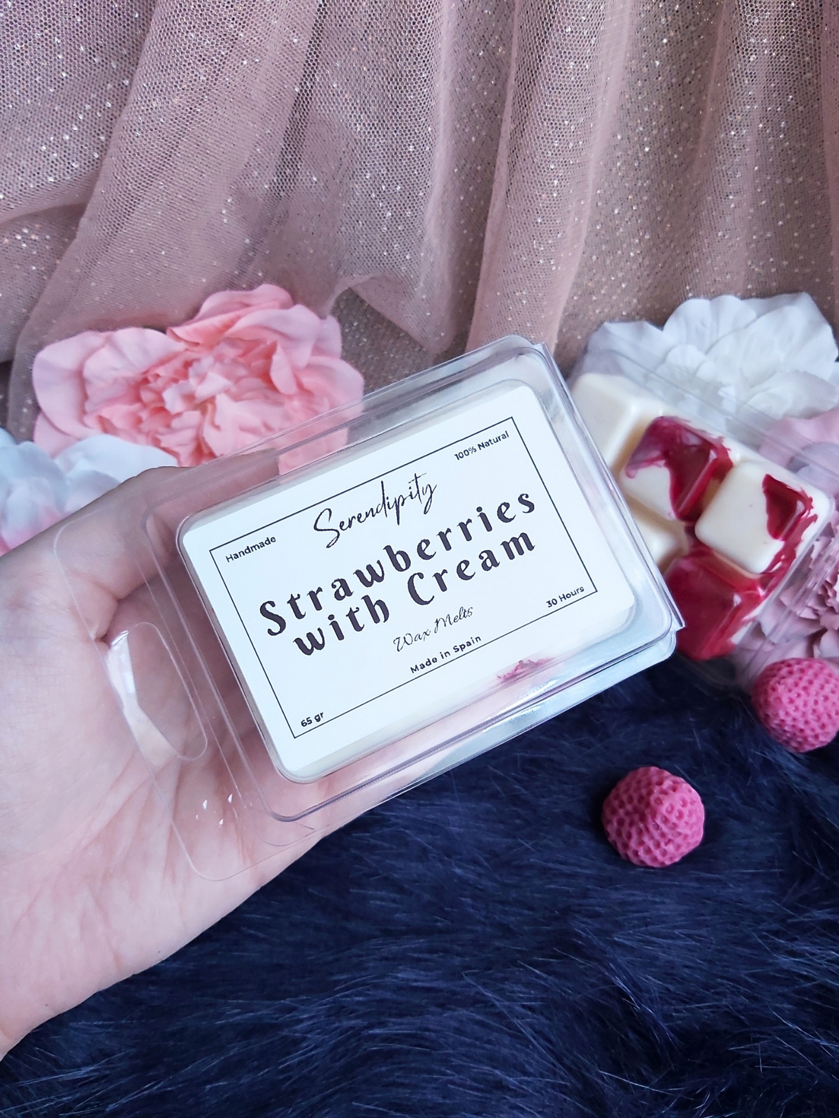 Wax Melt Strawberries with Cream (Fresas con nata)