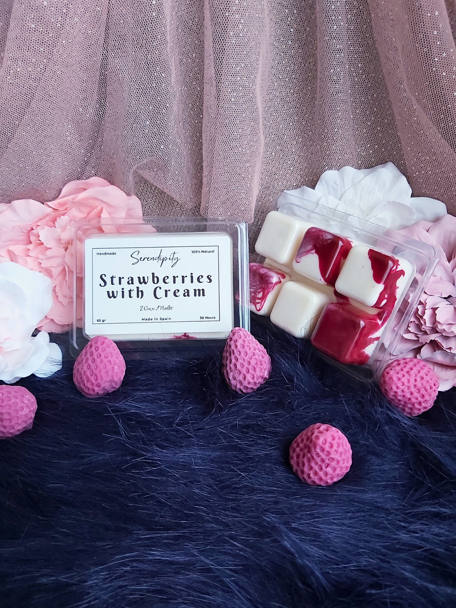 Wax Melt Strawberries with Cream (Fresas con nata)
